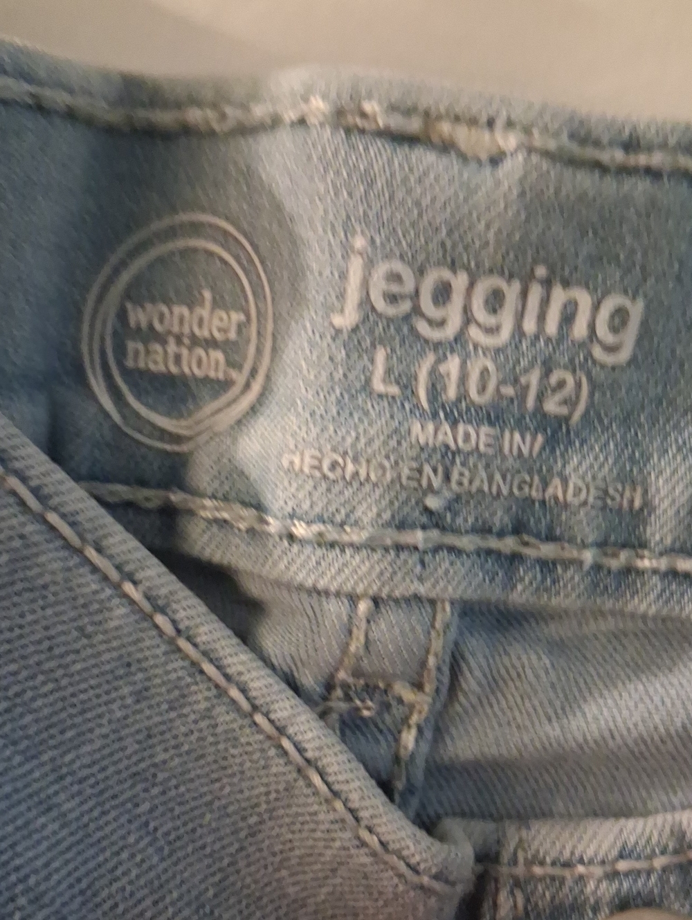 wonder nation Light Blue Jeggings - Kids Stretch Denim Look